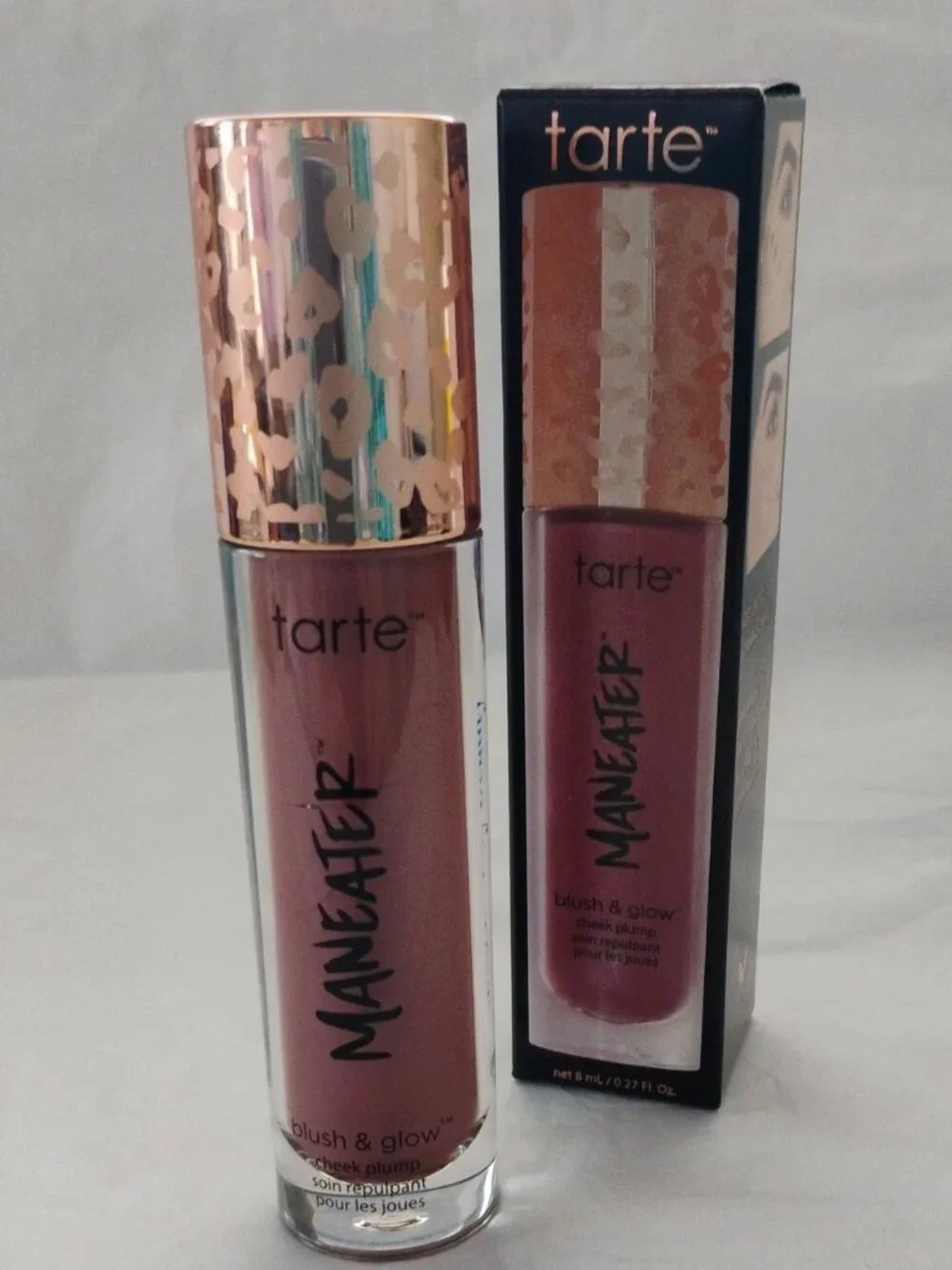 tarte Maneater 'Raspberry' Blush & Glow Cheek Plump- NWT-Serum Like Blush